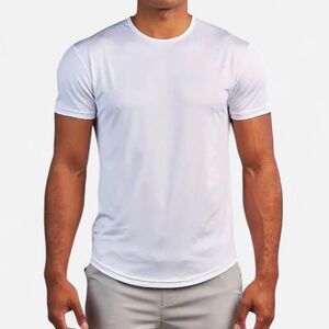 Bylt Performance+ Drop-Cut Workout Tee White XXL | Athletic Minimal Activewear